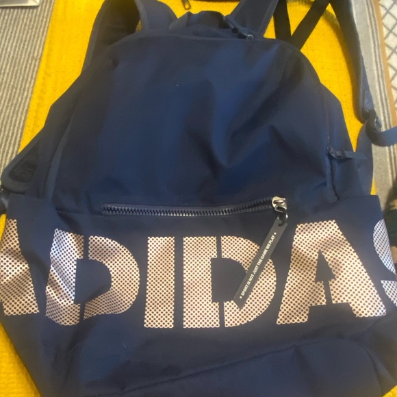 Adidas Dark Blue Men's Backpack with Bold Logo - Picture 3 of 4